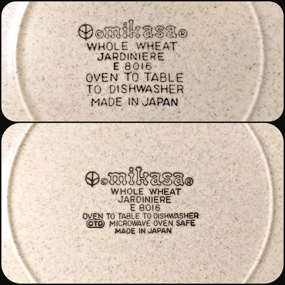 *SOLD* 8pc Mikasa Whole Wheat 'Jardiniere' plates - Picture 9 of 9